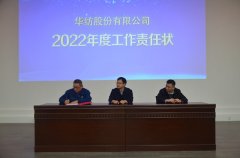 公司举行2022年度部门工作责任状签订仪式
